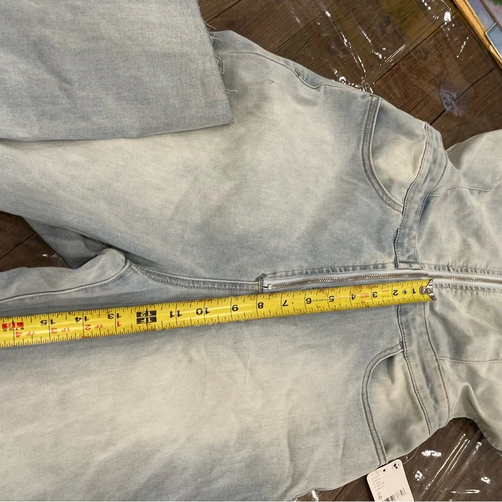 Free People light Blue crvy on 2nd ave one piece Jumpsuit with Wide Legs - Picture 9 of 16